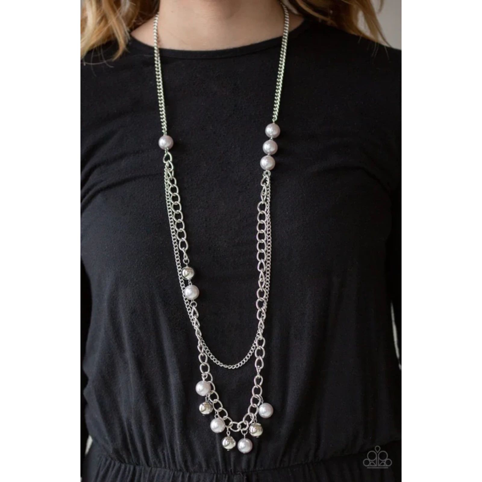Modern Musical Silver Necklace 495